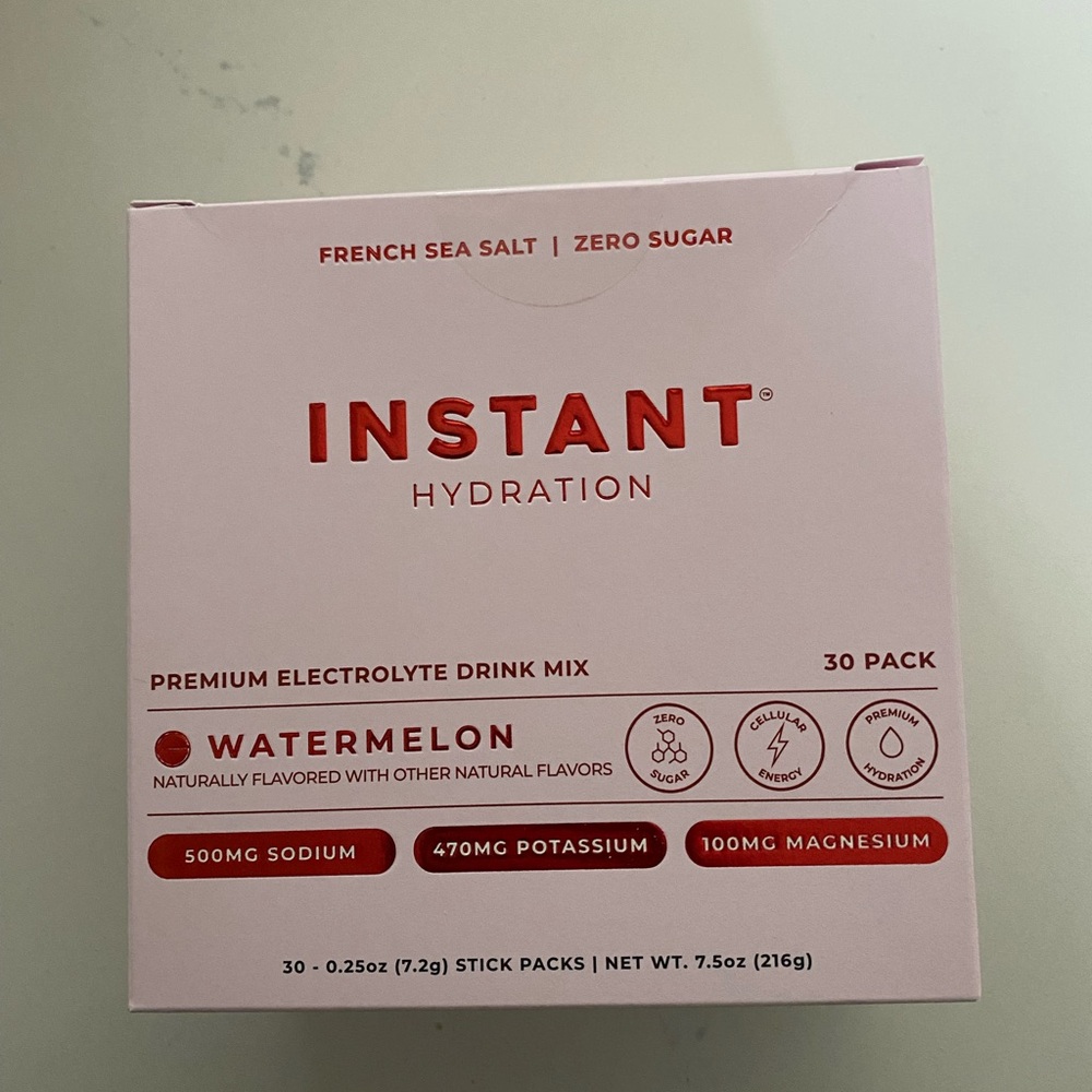 Watermelon Hydration Electrolyte Drink Mix - Pink Box